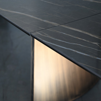 Mobital Ravello Dining Table - Noir Desir High Gloss