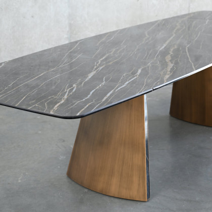 Mobital Ravello Dining Table - Noir Desir High Gloss