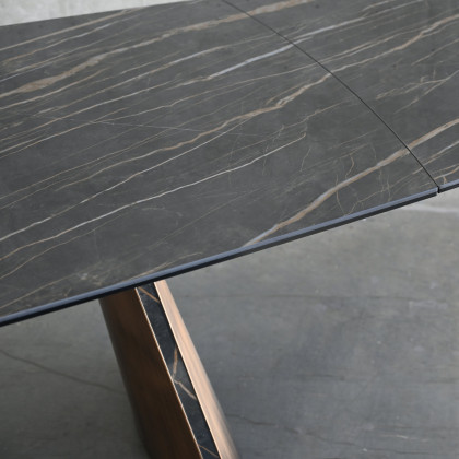 Mobital Ravello Dining Table - Noir Desir High Gloss