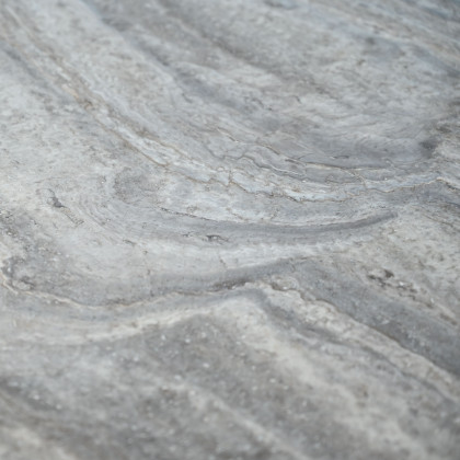 Mobital - Shoku Dining Table in Silver Gray Travertine