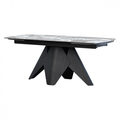 Mobital - Taji Double Extension Dining Table in Tourmaline Black