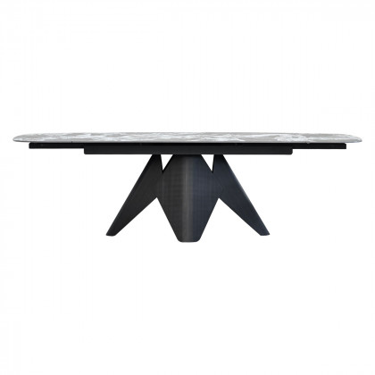 Mobital - Taji Double Extension Dining Table in Tourmaline Black