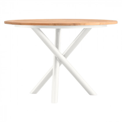 Mobital - Torch Round Dining Table in Teak Top