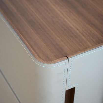 Mobital - Valet Hallway Coat Rack 2-Drawer in Brandy