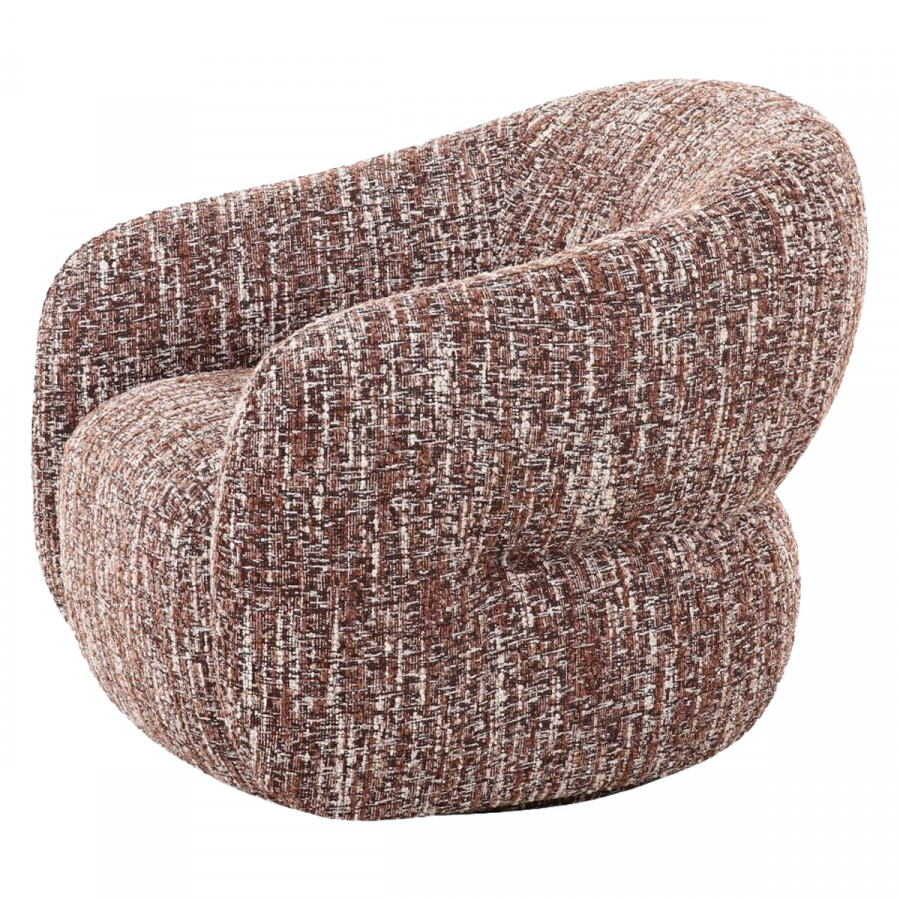 Mobital - Dame Lounge Chair Swivel Two-Toned Pinot