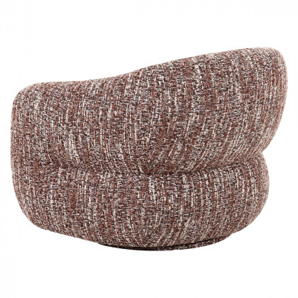 Mobital - Dame Lounge Chair Swivel Two-Toned Pinot