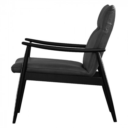 Mobital Inga Lounge Chair - Caviar Black