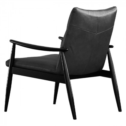 Mobital Inga Lounge Chair - Caviar Black