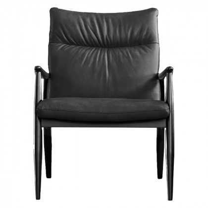 Mobital Inga Lounge Chair - Caviar Black