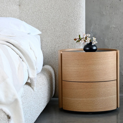 Mobital Burrow Night Table - White Oak