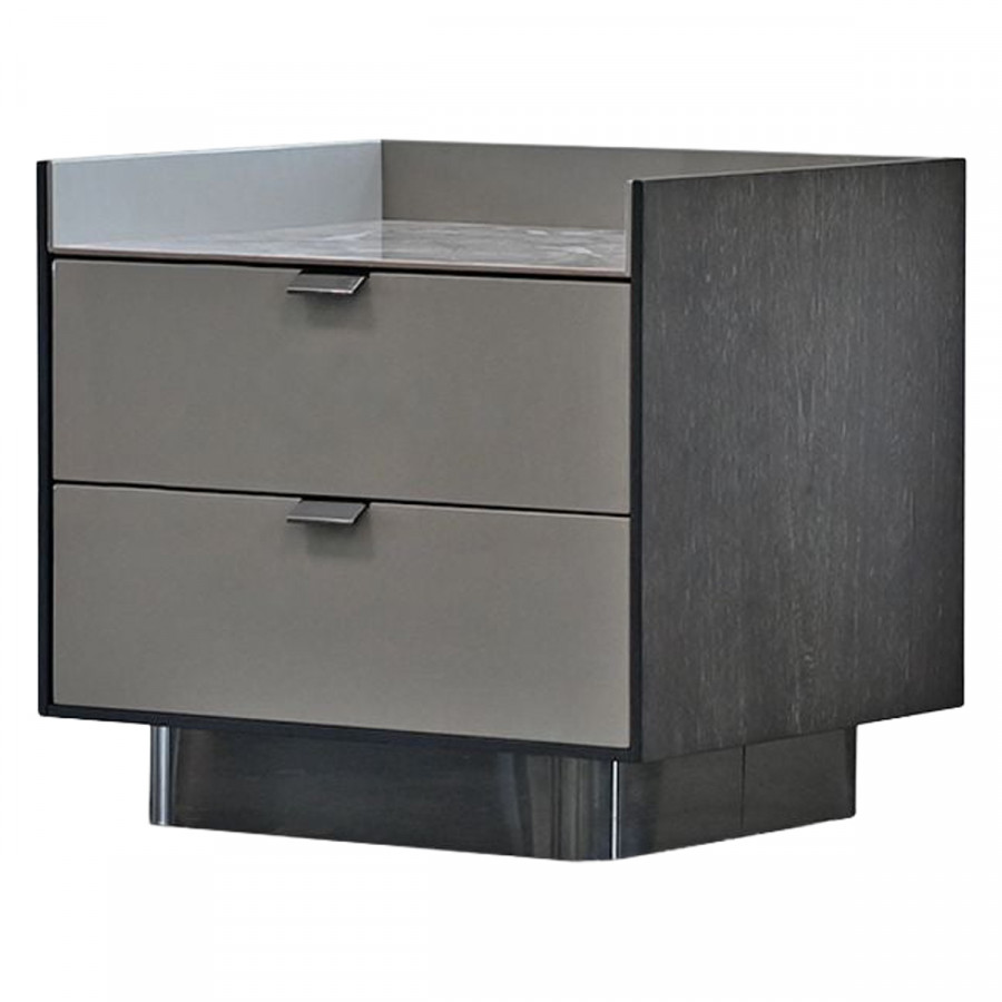 Mobital - Salazar Side Table in Smoke Gray