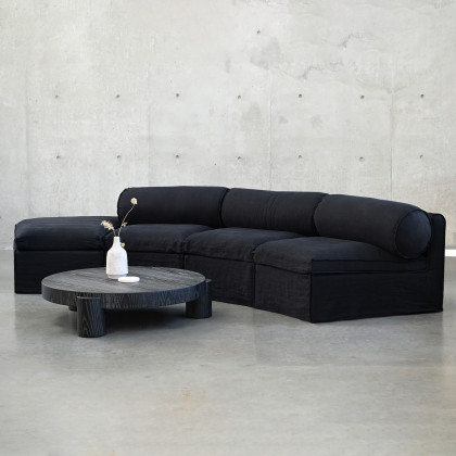 Mobital - Fauna Sectional in Black