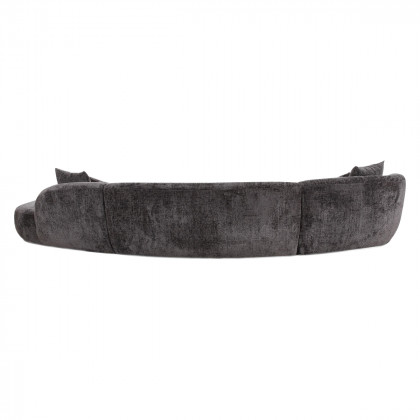 Mobital - Swoop Sectional Chaise Facing Left 3-Piece Shadow