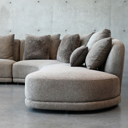 Mobital - Voltaire Sectional Lsf Brindle Brown