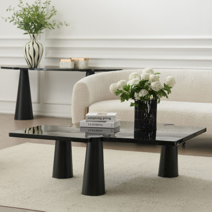 Mobital - Acyl Coffee Table in Polished Marquina Black