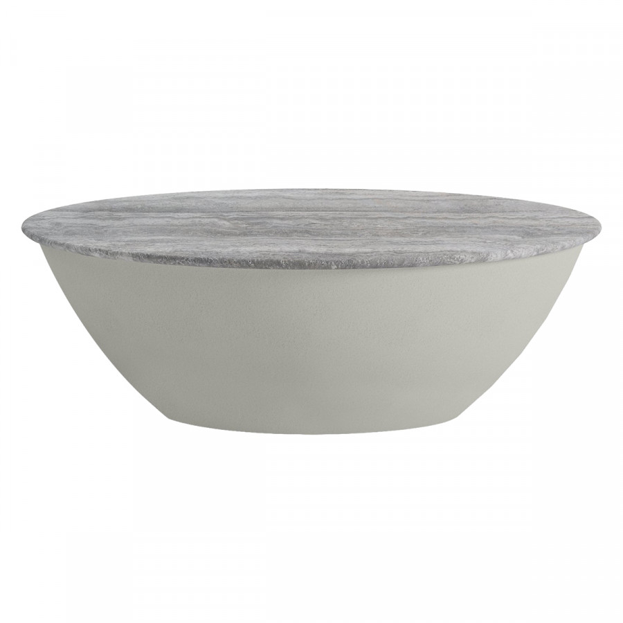 Mobital - Eave Coffee Table in Silver Gray Travertine