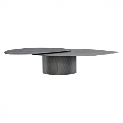 Mobital - Layer Coffee Table in Noir Desir Bocciadato Ceramic Top