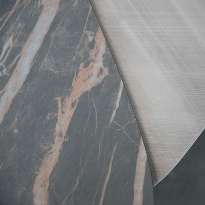 Mobital - Layer Coffee Table in Noir Desir Bocciadato Ceramic Top