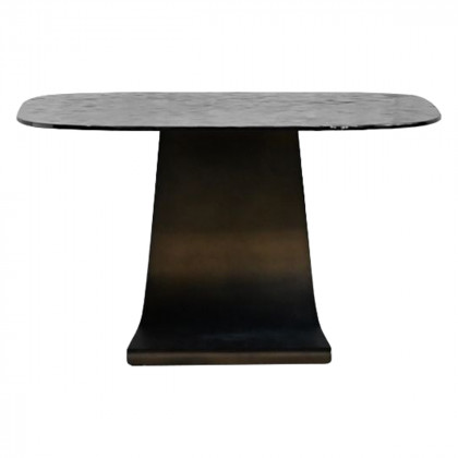 Mobital - Ponza Coffee Table Oval Black Modern