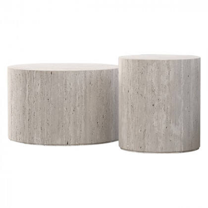 Mobital Post Coffee Table - White, Medium