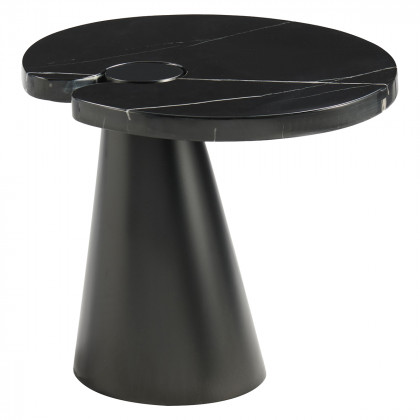 Mobital - Acyl End Table in Low Polished Marquina Black