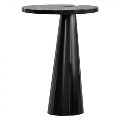 Mobital - Acyl End Table Tall in Polished Marquina Black
