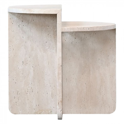 Mobital - Elio End Table in Travertine