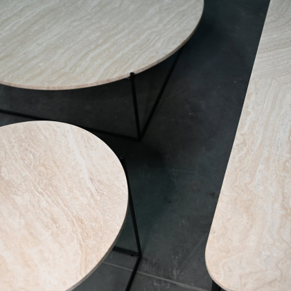 Mobital - Lola End Table in Travertino