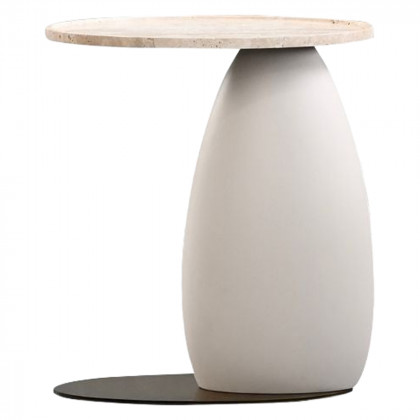 Mobital - Ollo End Table in Natural Travertine Top