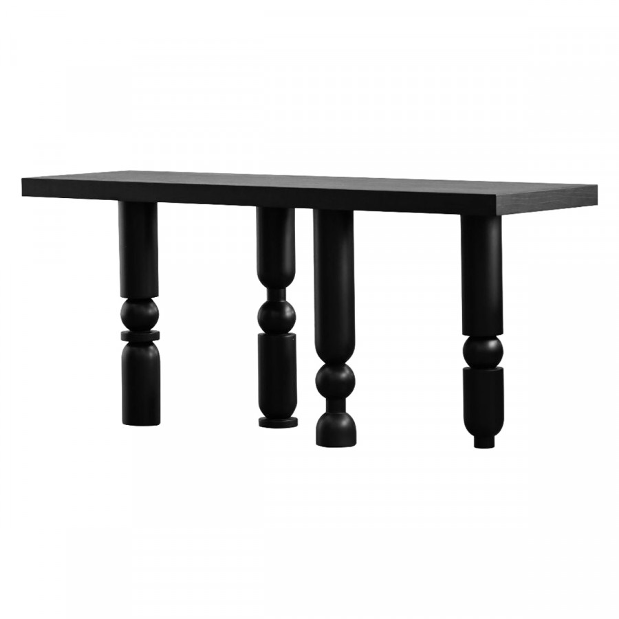 Mobital - Roto Console Table in Matte Black