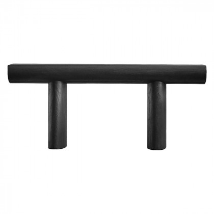 Mobital - Tundra Console Table in Sandblasted Matte Black Pine