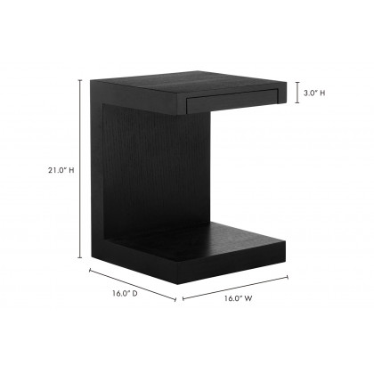 Moe's Zio Side Table - Black