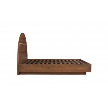 Moe's Watson Contemporary Queen Size Bed - Brown