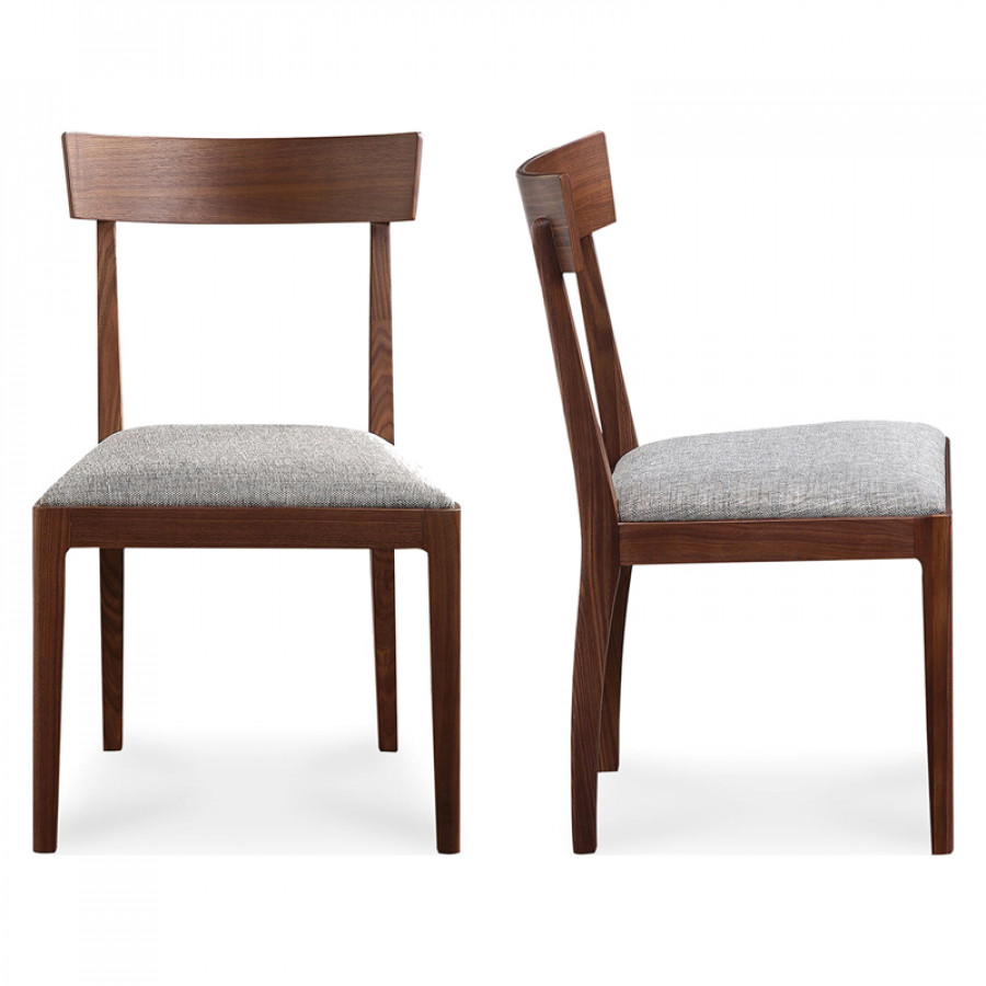Moe's - Leone Scandinavian Dining Chair Set of 2 in Natural