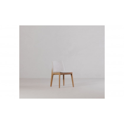 Moe's Deco Mid-Century Modern Dining Chair Set of 2 - Light Gray/Walnut