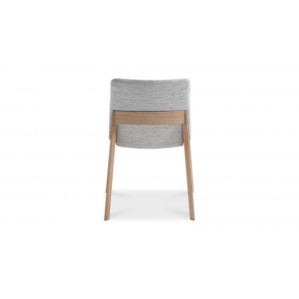 Moe's Deco Mid-Century Modern Dining Chair Set of 2 - Light Gray/Walnut