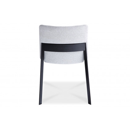 Moe's Deco Mid-Century Modern Dining Chair Set of 2 - Light Gray/Black