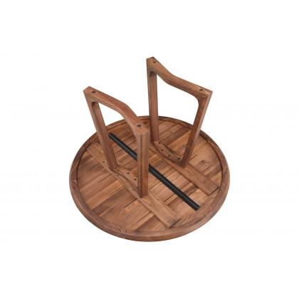 Moe's Silas Round Dining Table - Walnut