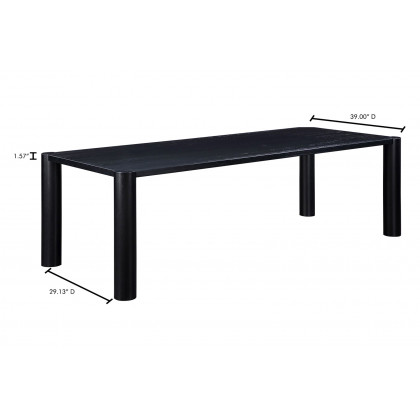 Moe's Post Dining Table - Black, Large