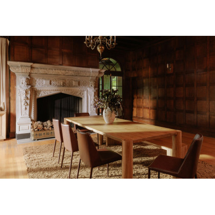 Moe's Post Dining Bench - Natural, Large