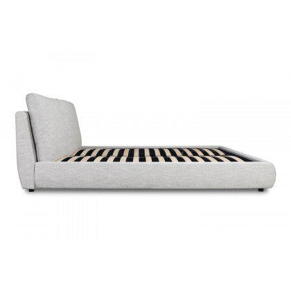 Moe's Seraph Modern King Size Bed with Storage - Stone