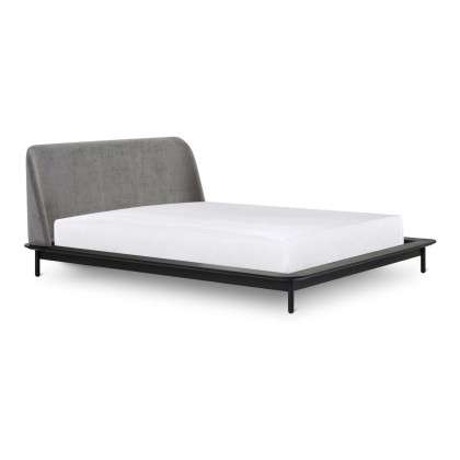 Moe's Solstice Modern Queen Size Bed - Black Oak