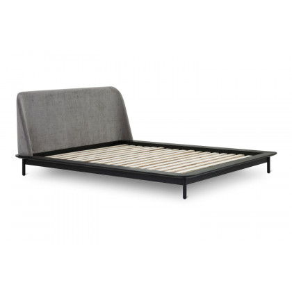Moe's Solstice Modern Queen Size Bed - Black Oak