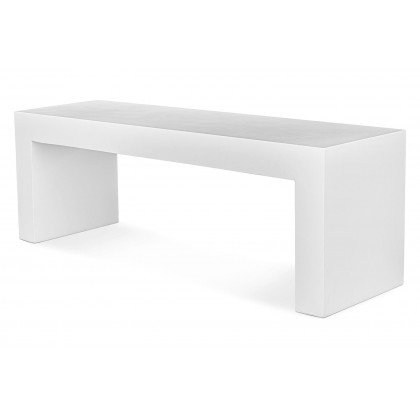 Moe's Lazarus Outdoor Bench - White