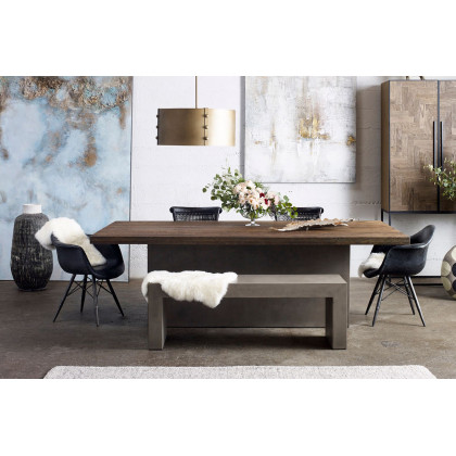 Moe's Lazarus Outdoor Bench - Dark Gray