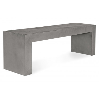 Moe's Lazarus Outdoor Bench - Dark Gray