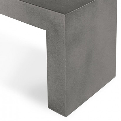 Moe's Lazarus Outdoor Bench - Dark Gray