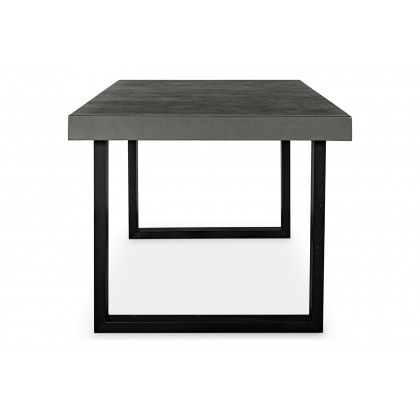 Moe's Jedrik Contemporary Rectangular Outdoor Dining Table - Dark Gray, Small