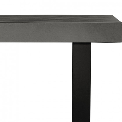 Moe's Jedrik Contemporary Rectangular Outdoor Dining Table - Dark Gray, Small