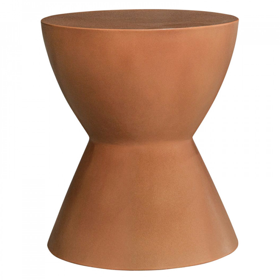 Moe's Hourglass Outdoor Stool - Terracotta